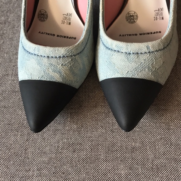 Diesel denim & black heel shoes size EUR 37 - Picture 2 of 6